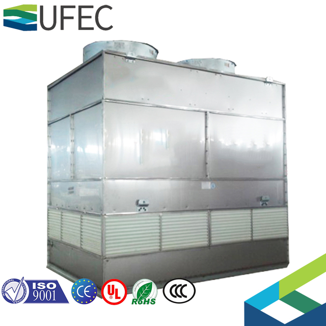 Combined Flow Evaporative Condenser for Freon Ammonia Cooling