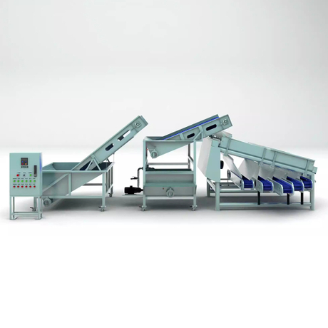 high quality automatic industrial seafood shrimp processing line shrimp washing and grading machine shrimp grader