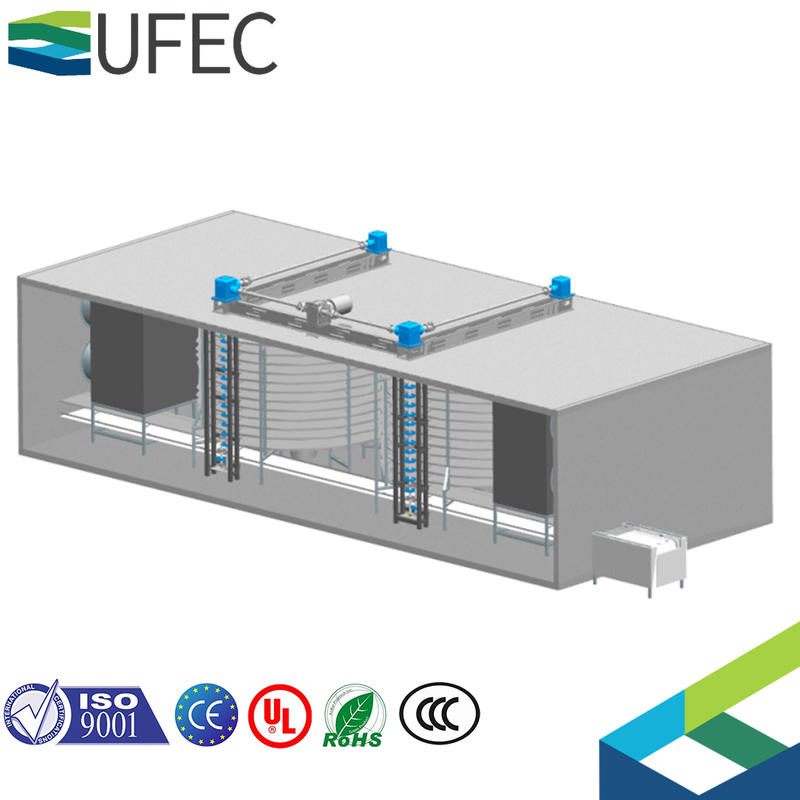 SDSF750I Single spiral quick freezer IQF Tunnel Freezer for Vegetable/Meat/Seafood Processing Plant