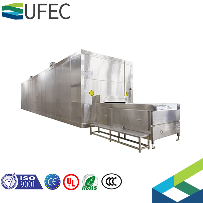 Automatic 1000kg/h iqf Tunnel Freezer Freezing Tunnel Fast Freezing Machine Air Blast Quick Freezer