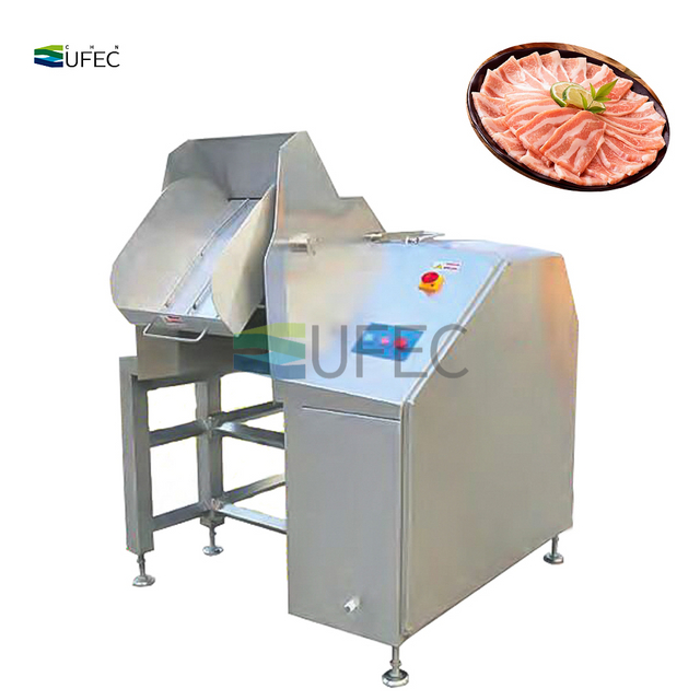 Industrial Large Pork Beef Chicken Slicer Frozen Meat Slicer Meat Slice Cutting Machine