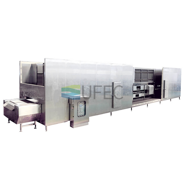 Net Belt Impinging Individual Quick Freezer Tunnel Freezer