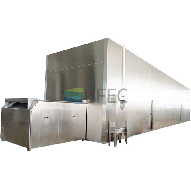 Plate Belt Impinging Individual Quick Freezer Tunnel Freezer