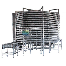 China OEM ODM Vegetable Meat Seafood Processing Plant Spiral Quick Freezer