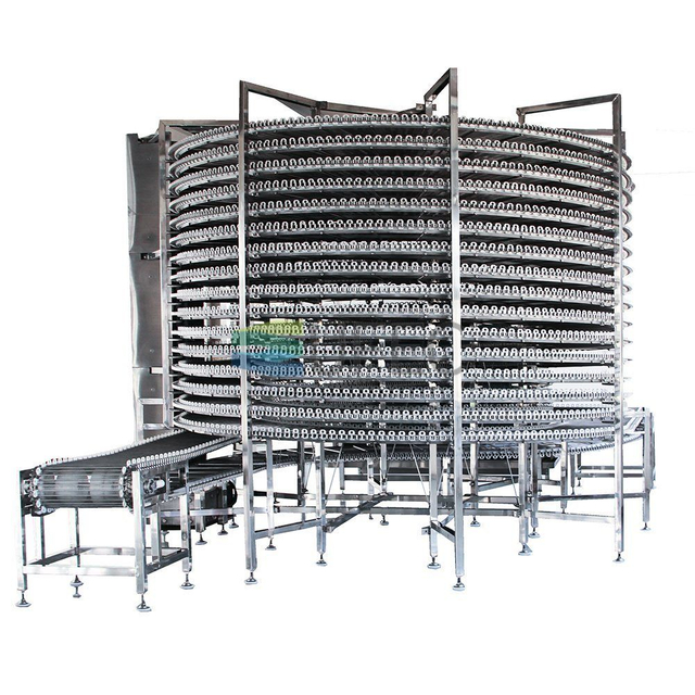 China OEM ODM Vegetable Meat Seafood Processing Plant Spiral Quick Freezer