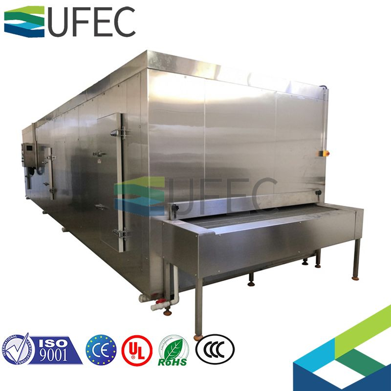 Efficient IQF Net Belt Tunnel Quick Freezer Individual Quick Freezer For Seafood